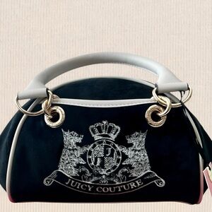 NWT Y2K Juicy Couture Velour Heritage Core Dome Satchel
